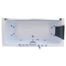 Empava-59JT408LED 59 in. Whirlpool Waterfall Faucet Hydromassage Bathtub EMPV-59JT408LED 59.49'' L X 29.53'' W X 22.05'' H