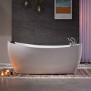 Empava-67AIS02 67 in. Whirlpool Freestanding Bathtub EMPV-67AIS02 67'' L X 31'' W X 28.7'' H