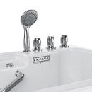 54" Alcove Inline Heater Whirlpool Walk-in Tub 2.0 Upgraded with Right Drain EMPV-54WIT08 54.33" L X 30.31" W X 39.76" H