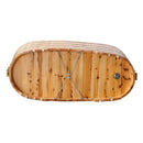 ALFI brand AB1103 59 Inch Free Standing Cedar Wood Bathtub with Bench