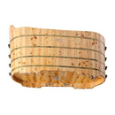 ALFI brand AB1103 59 Inch Free Standing Cedar Wood Bathtub with Bench