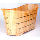 ALFI brand AB1105 63'' Free Standing Cedar Wooden Bathtub