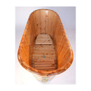 ALFI brand AB1105 63'' Free Standing Cedar Wooden Bathtub