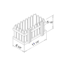 ALFI brand AB1148 59'' Free Standing Wooden Bathtub with Tub Filler