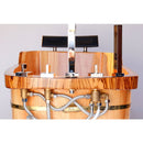 ALFI brand AB1148 59'' Free Standing Wooden Bathtub with Tub Filler