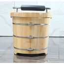 ALFI brand AB1163 61'' Free Standing Wooden BathTub with Headrest