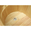 ALFI brand AB1163 61'' Free Standing Wooden BathTub with Headrest