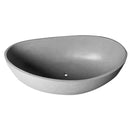ALFI brand ABCO63TUB 63" Solid Concrete Gray Matte Oval Bathtub EXC