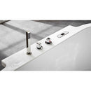 EAGO AM128ETL 6 ft Acrylic White Whirlpool Bathtub With Fixtures EXC