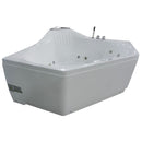 EAGO AM168ETL 5 ft Rounded Corner Acrylic Whirlpool Bathtub For two EXC