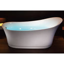 EAGO AM2140 68" White Free Standing Oval Air Bubble Bathtub EXC
