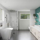 EAGO AM2140 68" White Free Standing Oval Air Bubble Bathtub EXC