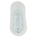 EAGO AM2140 68" White Free Standing Oval Air Bubble Bathtub EXC