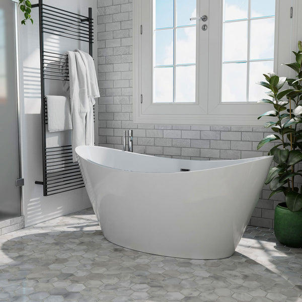 Empava-59FT1518 59 in. Soaking Freestanding Bathtub