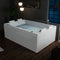 EMPV-71JT801 71" L X 47" W X 25" H 71 in. Freestanding Combination Massage 2-Person LED Tub With Center Drain