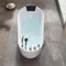 Empava-59AIS04 59 in. Acrylic Oval Whirlpool Freestanding Bathtub EMPV-59AIS04 59'' L X 29.5'' W X 29.5'' H