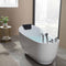 Empava-59AIS04 59 in. Acrylic Oval Whirlpool Freestanding Bathtub EMPV-59AIS04 59'' L X 29.5'' W X 29.5'' H