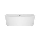 EMPV-59FT1505 59"LX30"WX23"H 59" Freestanding Soaking Tub with Center Drain