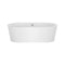 EMPV-59FT1505 59"LX30"WX23"H 59" Freestanding Soaking Tub with Center Drain