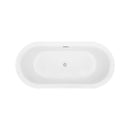 EMPV-59FT1505 59"LX30"WX23"H 59" Freestanding Soaking Tub with Center Drain