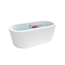 EMPV-59FT1505 59"LX30"WX23"H 59" Freestanding Soaking Tub with Center Drain