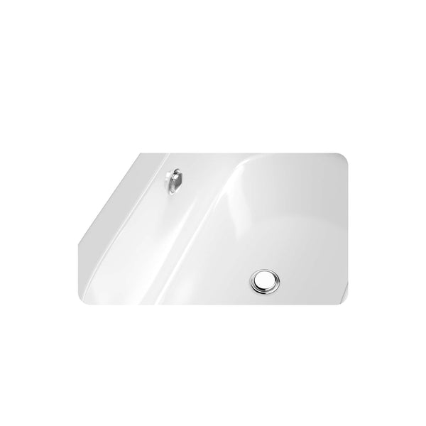 EMPV-59FT1505 59"LX30"WX23"H 59" Freestanding Soaking Tub with Center Drain