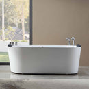 Empava-67AIS07 67 in. Whirlpool Acrylic Alcove Hydromassage Bathtub EMPV-67AIS07 67"L X 31.5"W X 23.6"H