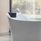 Empava-67AIS09 67 in. Whirlpool Freestanding Acrylic Bathtub EMPV-67AIS09 67'' L X 29.5'' W X 32.6'' H