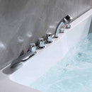 Empava-71JT667B 71 in. Alcove Whirlpool Luxury 2-Person Hydromassage Tub EMPV-71JT667B 71'' L X 47'' W X 26.7'' H