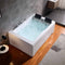 Empava-71JT667B 71 in. Alcove Whirlpool Luxury 2-Person Hydromassage Tub EMPV-71JT667B 71'' L X 47'' W X 26.7'' H