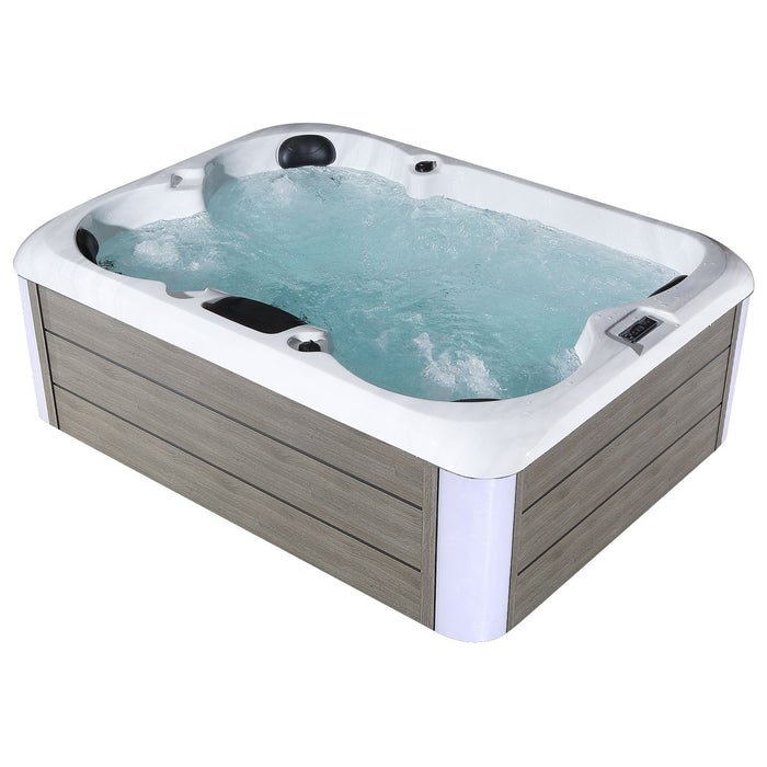 82.68"x62.20"x28.74" Freestanding Luxury 4-Person Rectangle Outdoor Hot Tub