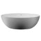 ALFI brand AB9941 67" White Oval Solid Surface Smooth Resin Soaking Bathtub EXC