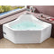 EAGO AM168ETL 5 ft Rounded Corner Acrylic Whirlpool Bathtub For two  EXC