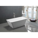 Zenith Series 5.58 ft. Freestanding Bathtub in White rectangular
